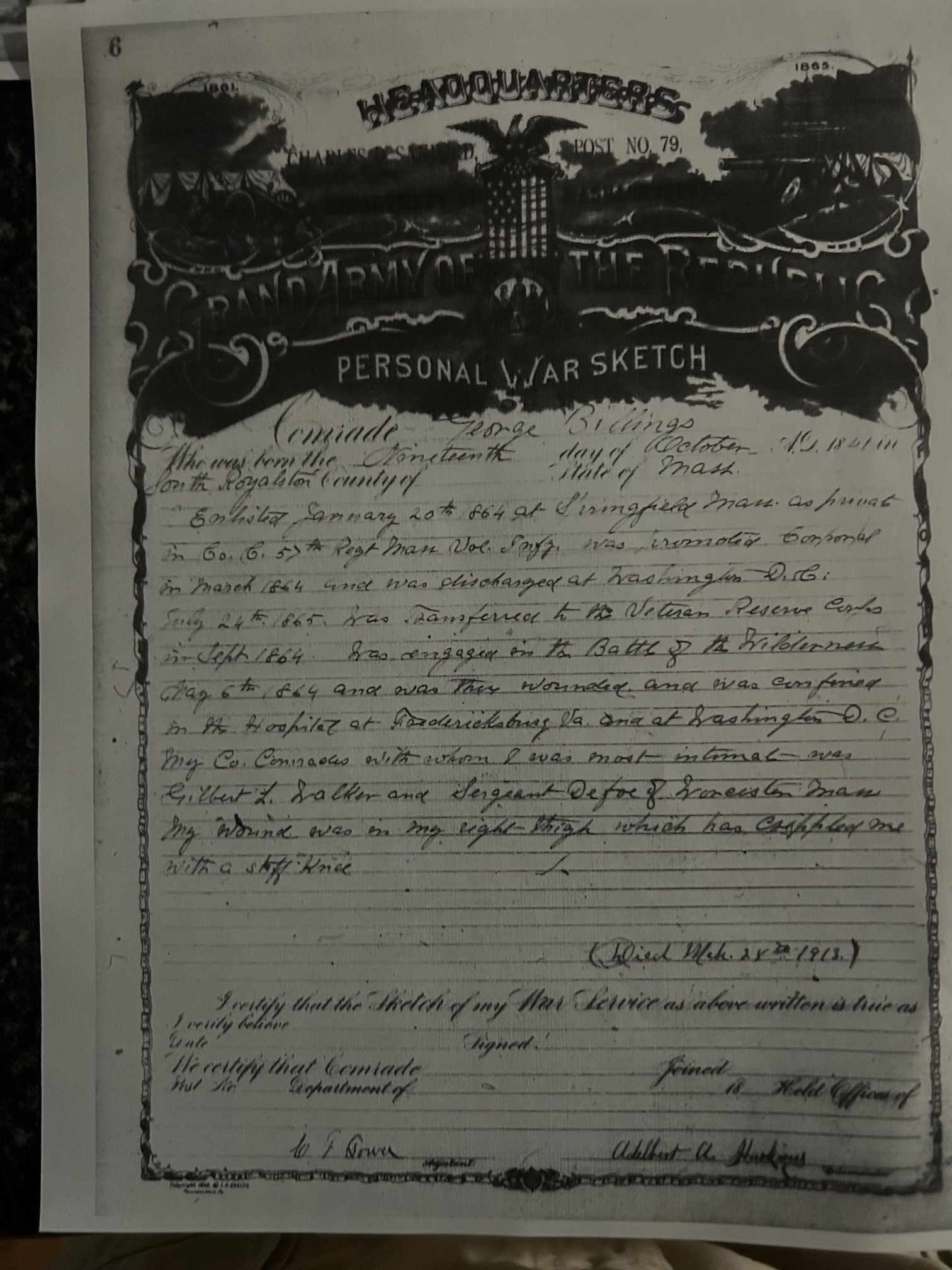 Featured image for “Personal War Sketch – America’s Civil War”